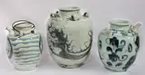 Republican period by A lot of assorted Chinese export celadon jars, porcelain, 3 pcs., sold Oct 2018