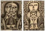 Nunelucio Alvarado, a.) Untitled 1 b.) Untitled 2
