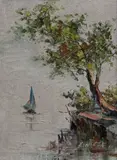 R. Nerza, Untitled, oil on canvas