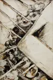 Roberto Balajadia, Bayanihan, oil on canvas