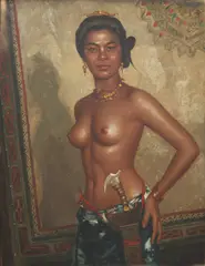 Nude by Romeo Enriquez, oil on canvas, sold Apr 2018