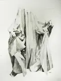 Dino Gabito, Shroud/Ides of March, pencil on paper