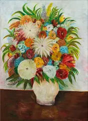 Julius Limpe, Still life, oil on canvas