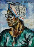 Norma Belleza, Portrait, oil on canvas
