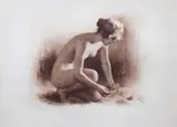 Fernando Amorsolo, Nude, Lithograph