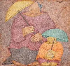 Untitled by Jack Salud, Acrylic on canvas, sold Oct 2017