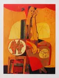 Vendor by Mauro Malang Santos, Serigraph 10/50, sold Oct 2017