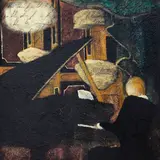 Pedro Garcia, Sepia Colored, Oil on canvas