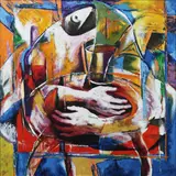 Hapunan by Emmanuel Garibay, Oil on canvas, sold Jul 2017
