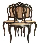 Three Chairs, Late 19th Century, Narra