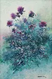 Francisco M. Verano, Purple Dawn, Acrylic on canvas