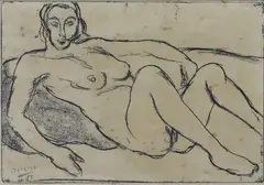 Nude by Danilo Dalena, pencil on paper, sold Oct 2016