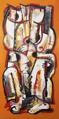 Botong Francisco, Dreamer's Catch #2, acrylic on canvas