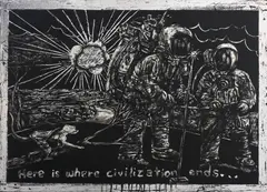 Wire Tuazon, No Man's Time, mixed media