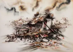Leon Pacunayen, Untitled, watercolor on paper