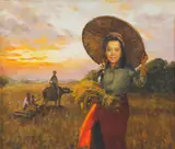Serafin Serna, Untitled, oil on canvas