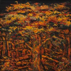 Puno ng Baranggay by Ferdie Montemayor, oil on canvas, sold Jul 2016