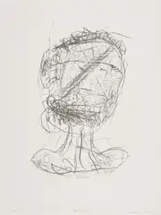 Entrinnender, leb wohl! by Gerhard Altenbourg, 1970, Lithografie auf Velin, sold Jan 2023
