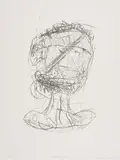 Gerhard Altenbourg, Entrinnender, leb wohl!, 1970, Lithografie auf Velin