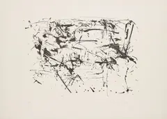 Peter Brüning, Ohne Titel, 1961, Lithografie auf Velin