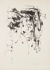Ohne Titel by Peter Brüning, 1961, Lithografie auf Velin, sold May 2022