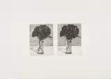 Peter Dreher, Ohne Titel (Rosenstrauß in Glasvase)