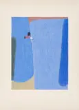 Max Ackermann, Überbrückte Kontinente II, 1955, Farbserigrafie auf Bütten