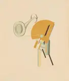 El Lissitzky, Ansager, 1923, Farblithografie auf festem Velin