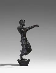 Georg Kolbe, Javanische Tänzerin, 1920 (Entwurf), Bronze, dunkelbraun patiniert