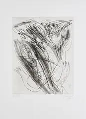Walter Stöhrer, Ohne Titel, 1987, Mappe mit 1 Farbradierung auf Bütten