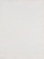 Günther Uecker, Spirale, 1985, Mappe mit 1 Prägedruck auf handgeschöpftem Papier