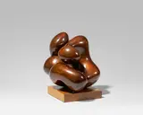 Lucien Wercollier, "Cambrages", 1988, Bronze, rotbraun patiniert und poliert