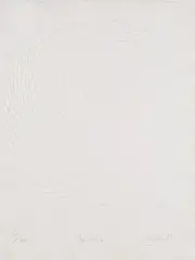 Günther Uecker, Spirale, 1985, Mappe mit 1 Prägedruck auf handgeschöpftem Papier