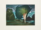 Ernst Fuchs, Baum der Aphrodite, 1980, Farbradierung auf Velin