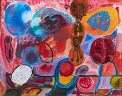 Ida Kerkovius, Schmetterling, 1962, Öl auf Leinwand