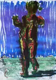Markus Lüpertz, Ohne Titel, Farboffset auf beschichtetem Papier