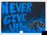 Thierry Guetta, Superheroes (Never Give Up), 2018, Farblithografie auf Bütten