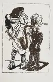 Markus Lüpertz, Ohne Titel (Musiker), Lithografie auf Hahnemühle (Wasserzeichen)