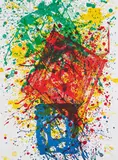 Sam Francis, Aus: Papierski Portfolio, 1992, Farblithografie auf leichtem Karton