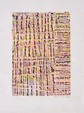 Max Ernst, Aus: Max Ernst,<br /> Surprises du hasard et Écritures, 1971, Farblithografie auf Japan (auf die Hälfte gefaltet)