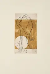 Ethernité by Max Ernst, 1971, Farbaquatintaradierung und Prägedruck auf Velin, sold May 2022
