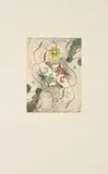 Max Ernst, Invitation au voyage, 1971, Farbradierung auf LANA (Wasserzeichen)