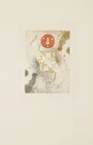 Max Ernst, Invitation au voyage, 1971, Farbradierung auf Lana (Wasserzeichen: Widderkopf)