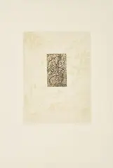 Zodiaque by Max Ernst, 1971, Farbradierung und Prägedruck auf Lana (Wasserzeichen: Widderkopf), sold May 2022