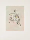 Max Ernst, Ohne Titel, 1971, Farbradierung auf LANA (Wasserzeichen)