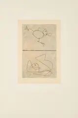 Ohne Titel by Max Ernst, 1972, Farbaquatintaradierung auf Japan, sold May 2022