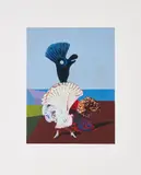 Max Ernst, Danseuse espagnole au bord de la mer, 1973, Farbserigrafie auf Velin