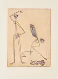 Max Ernst, Aus: Pierre Hebey, Festin, 1974, Farblithografie auf Bütten