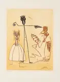Max Ernst, Aus: Pierre Hebey, festin, 1974, Farblithografie auf Bütten