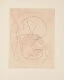 Max Ernst, Ohne Titel, 1962, Farbradierung auf Arches Velin (Wasserzeichen)